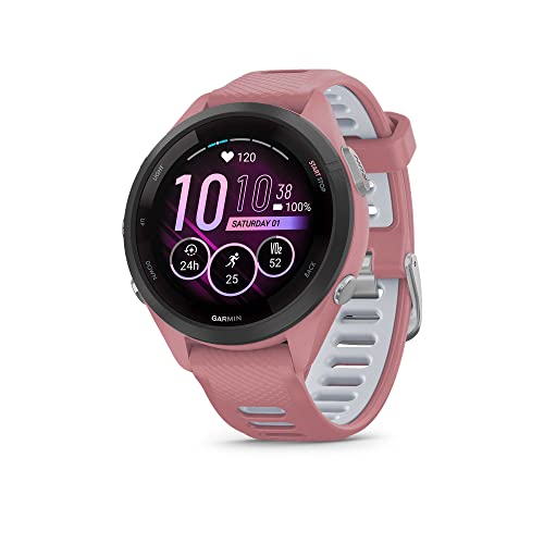 Garmin Forerunner 265S Smart Watch (Light Pink/Powder Grey, 010-02810-15, EU)