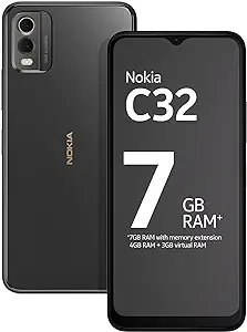 Nokia C32 DS (64GB+4GB, Charcoal)