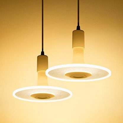 2-Pack Linkind LED Pendant Light Kit, Nebula E27 Ceiling Pendant Light with Metal Light Fitting, 11W 1100lm Warm White Chandelier Hanging Lighting for Kitchen, Dining Room, Living Room, Bed Room