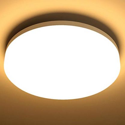 Lepro Ceiling Light Waterproof, 100W Equivalent, 15W 1250lm, Warm White 3000K, IP54 LED Ceiling Light for Bathroom, Kitchen, Hallway, Utility Area and More