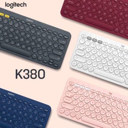 Logitech K380 Bluetooth Keyboard (Pink)