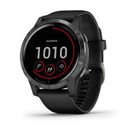 Garmin Vivoactive 4 (Black with Slate, 010-02174-19, SEA) GPS, Running Watch