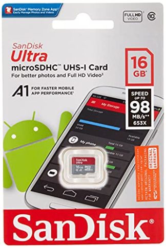 Sandisk Ultra A1 microSD Class 10 (16GB, SDSQUAR-016G-GN6MN) (No Adapter)
