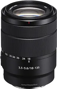 Sony E 18-135mm f/3.5-5.6 OSS Lens (SEL18135, Bulk Pack)