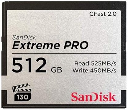 Sandisk Extreme PRO CFast 2.0 (512GB, SDCFSP-512G-G46D)